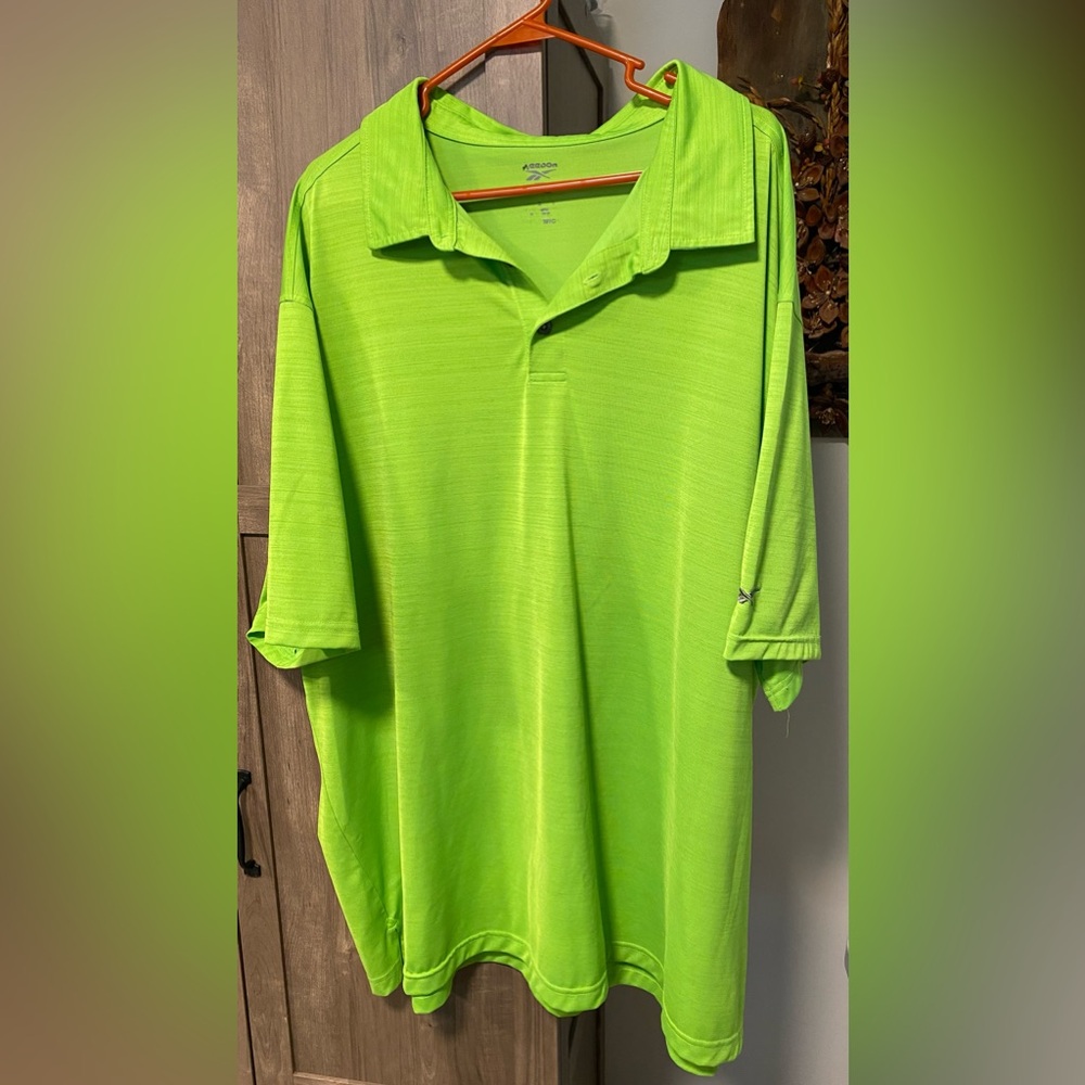 Reebok Men's Green Polo Shirt